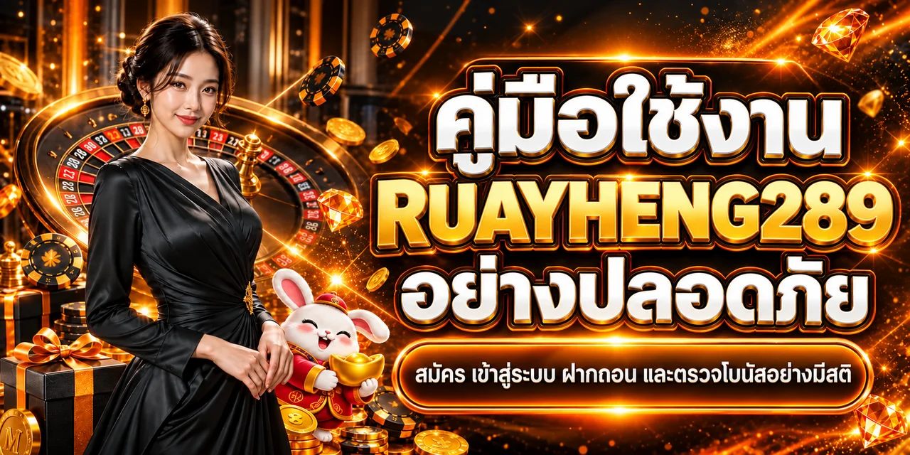 คู่มือ RUAYHENG289 สมัคร เข้าสู่ระบบ ฝากถอน และเช็กโบนัส